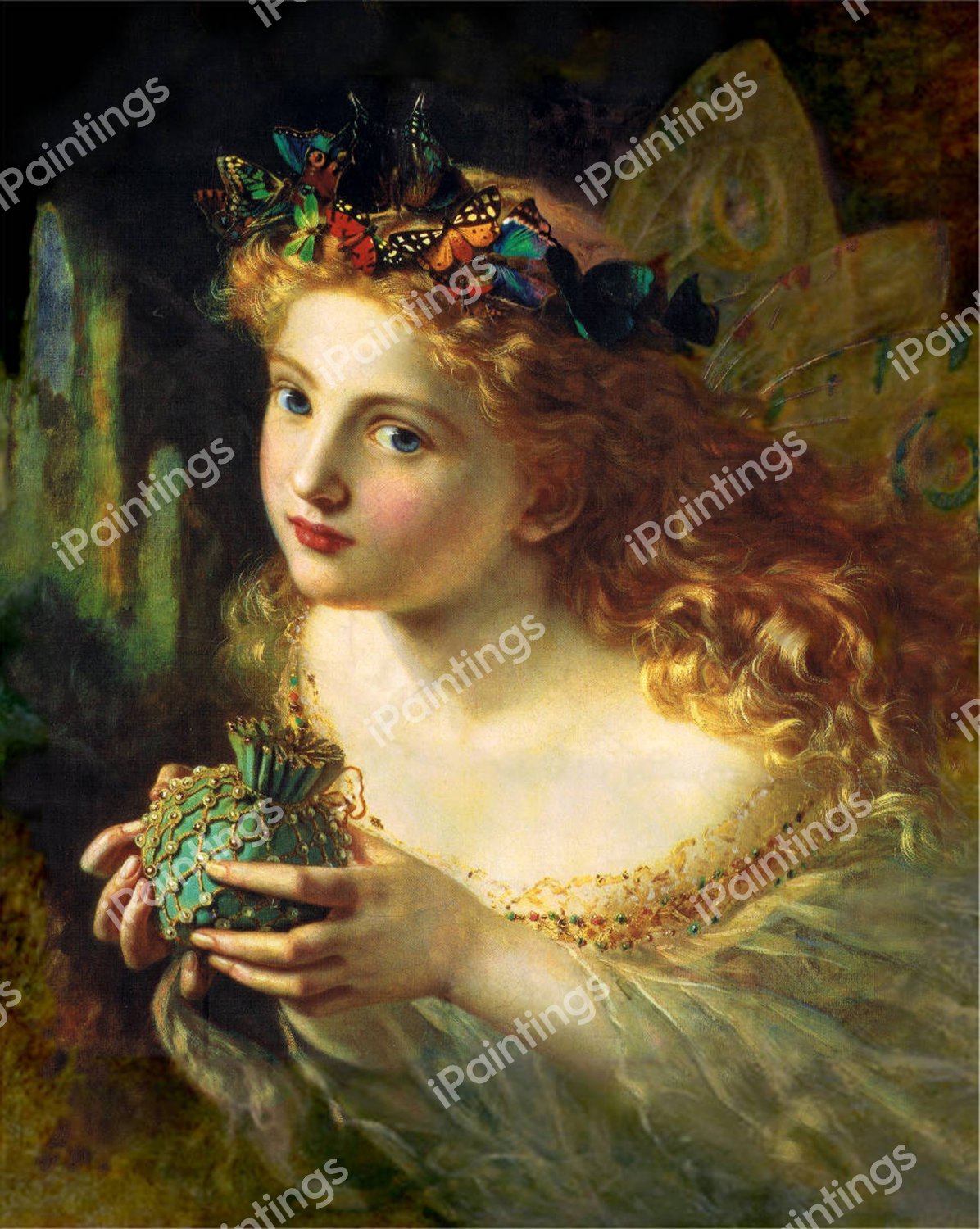 Fair Face of Woman. The painting by Sophie Anderson