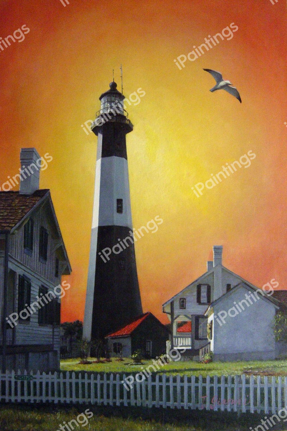 Spectacular Lighthouse. The painting by Our Originals
