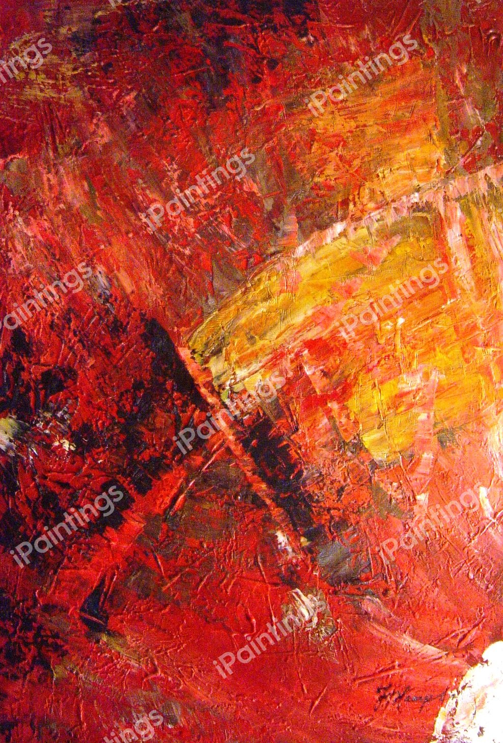 Splash Abstract. The painting by Our Originals