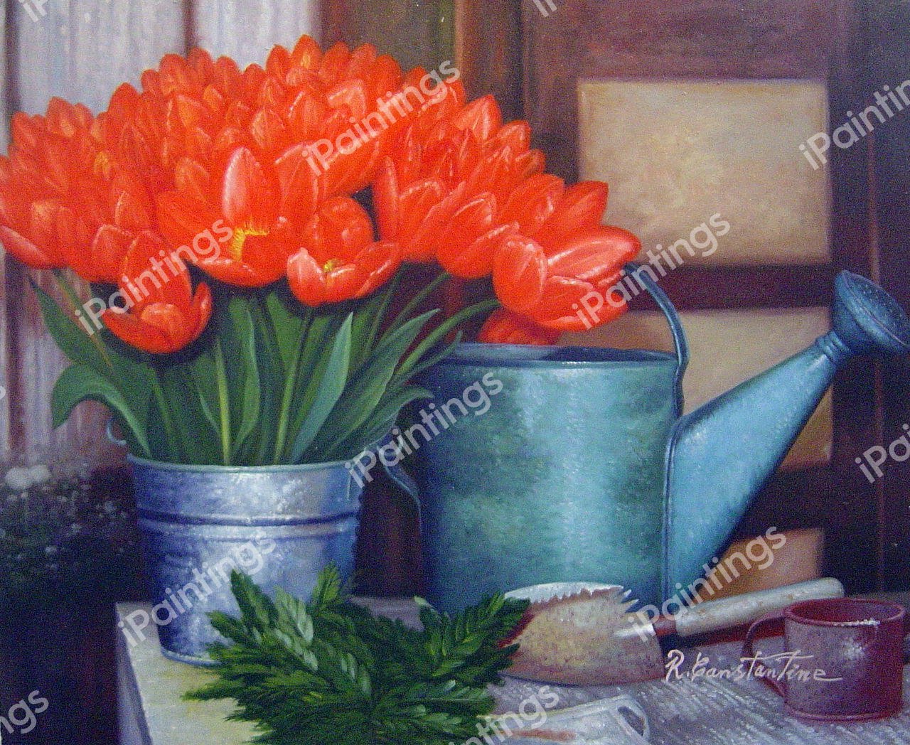 Spring Gardening. The painting by Our Originals