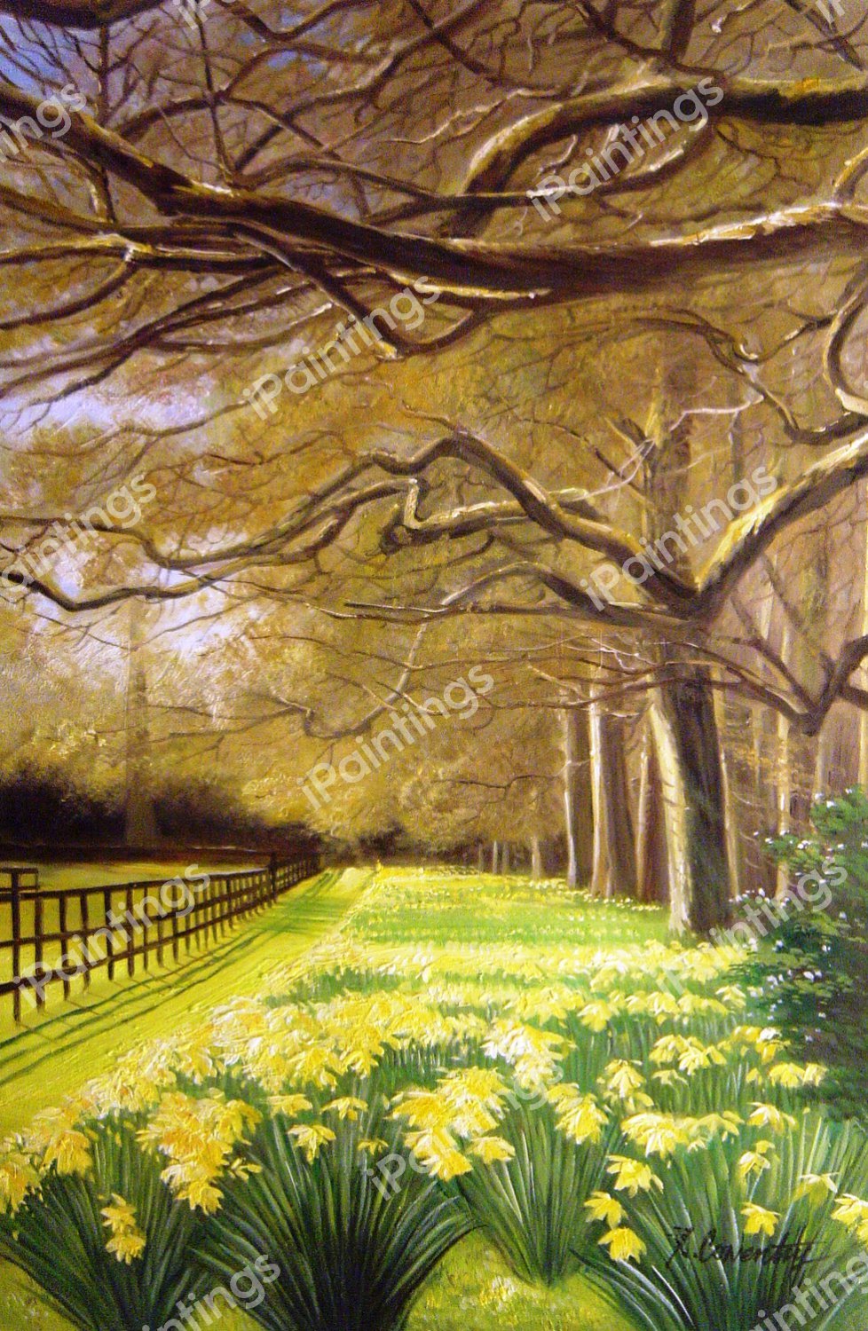 Spring Meadow. The painting by Our Originals