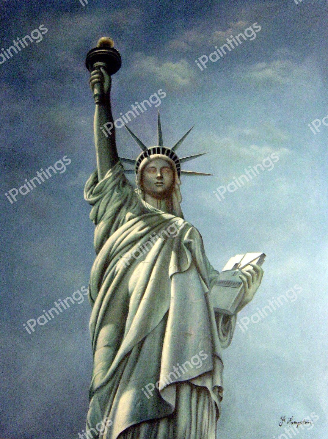 Statue Of Liberty In All Her Glory. The painting by Our Originals