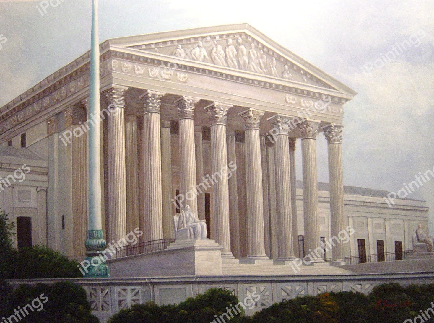 Supreme Court Building, Washington D.C.. The painting by Our Originals