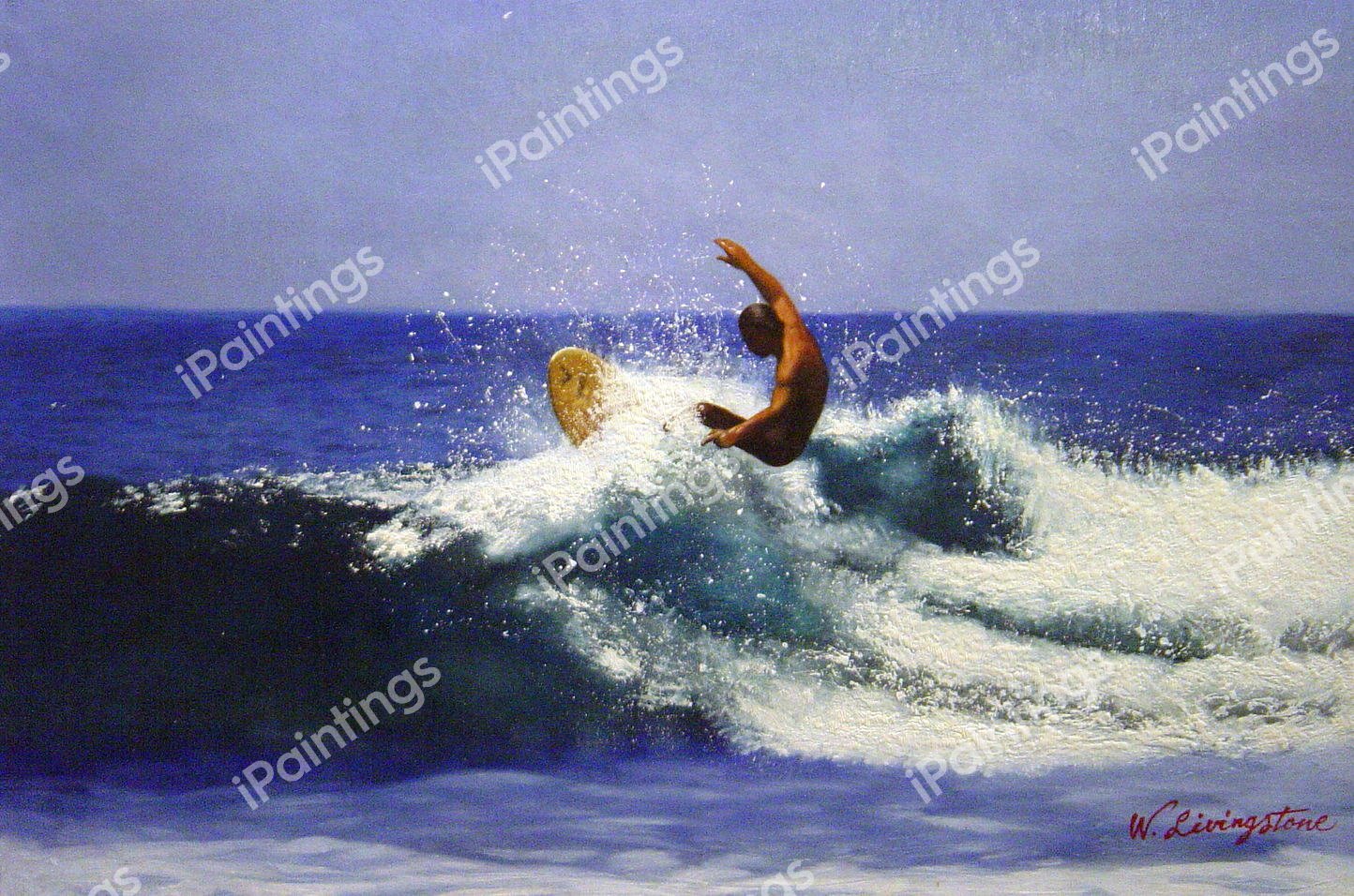 Surfing Adventure. The painting by Our Originals