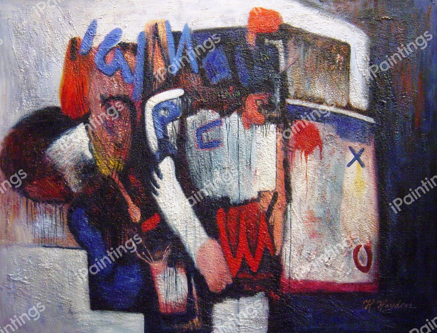 The Abstract Signs. The painting by Our Originals