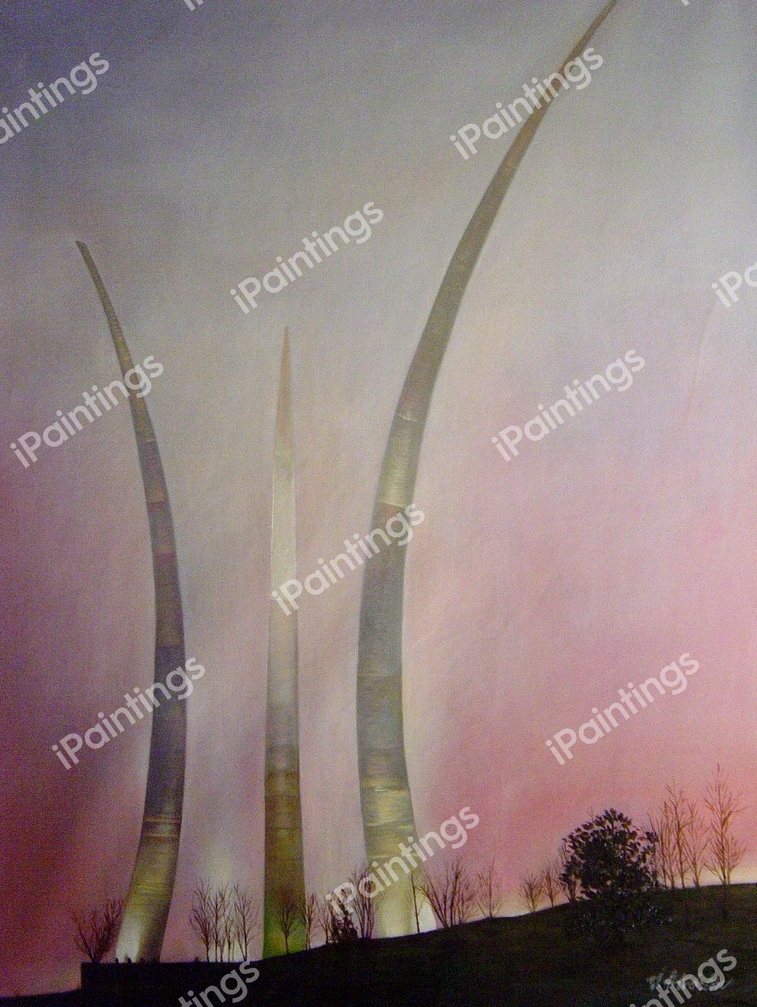 The Air Force Memorial. The painting by Our Originals