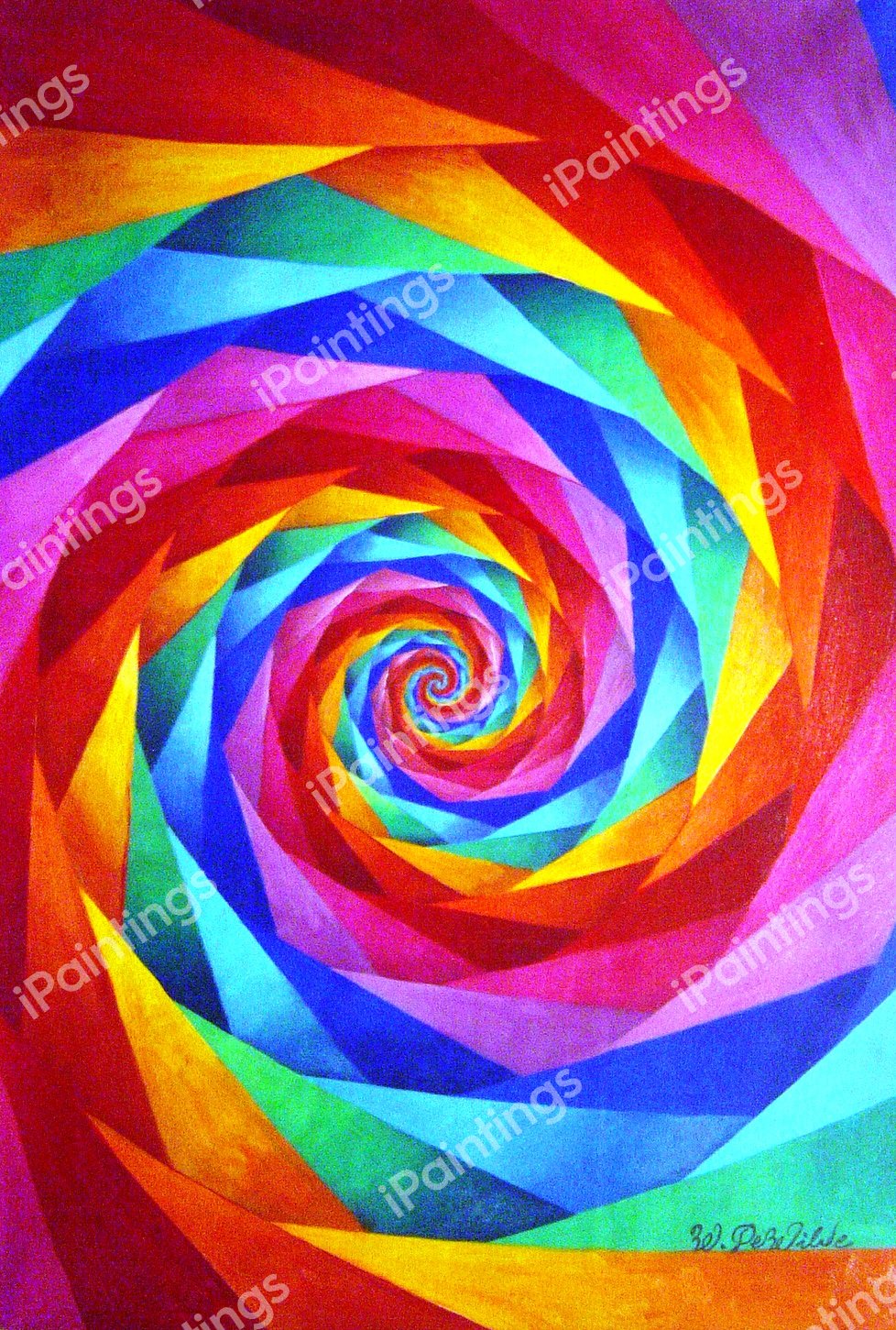 The Awesome Spiral Fun Adventure. The painting by Our Originals