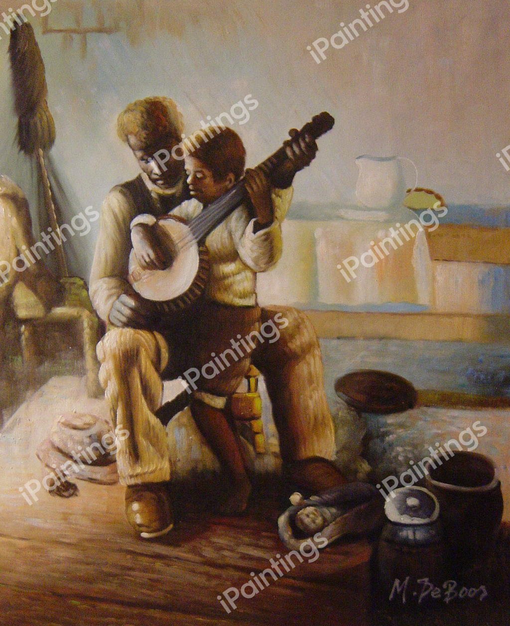 The Banjo Lesson Painting by Henry Ossawa Tanner