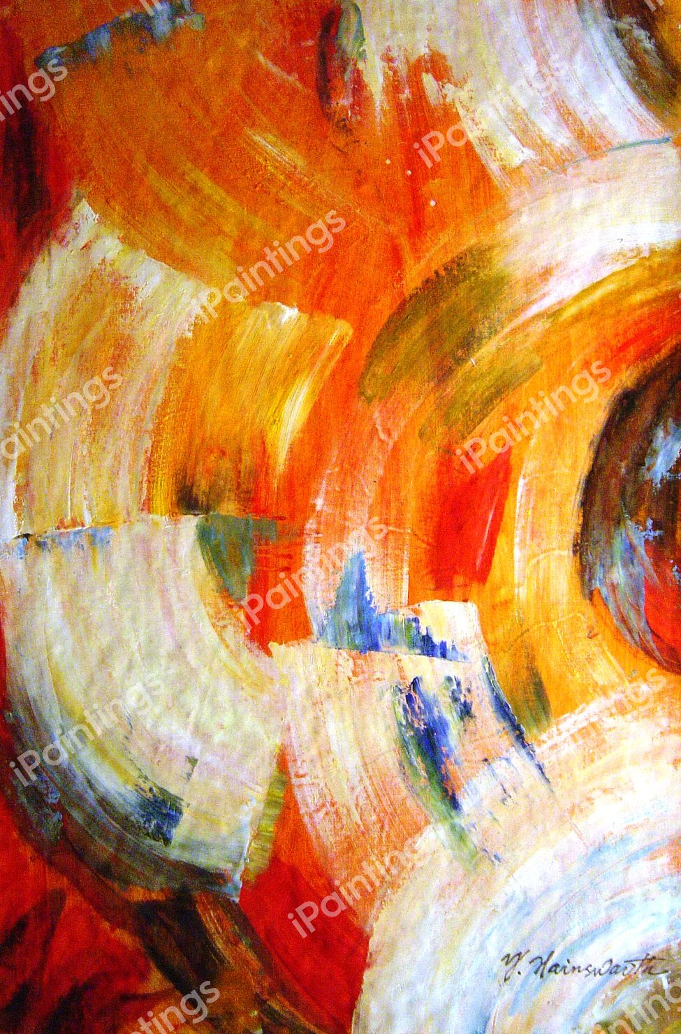 The Flowing Abstract. The painting by Our Originals