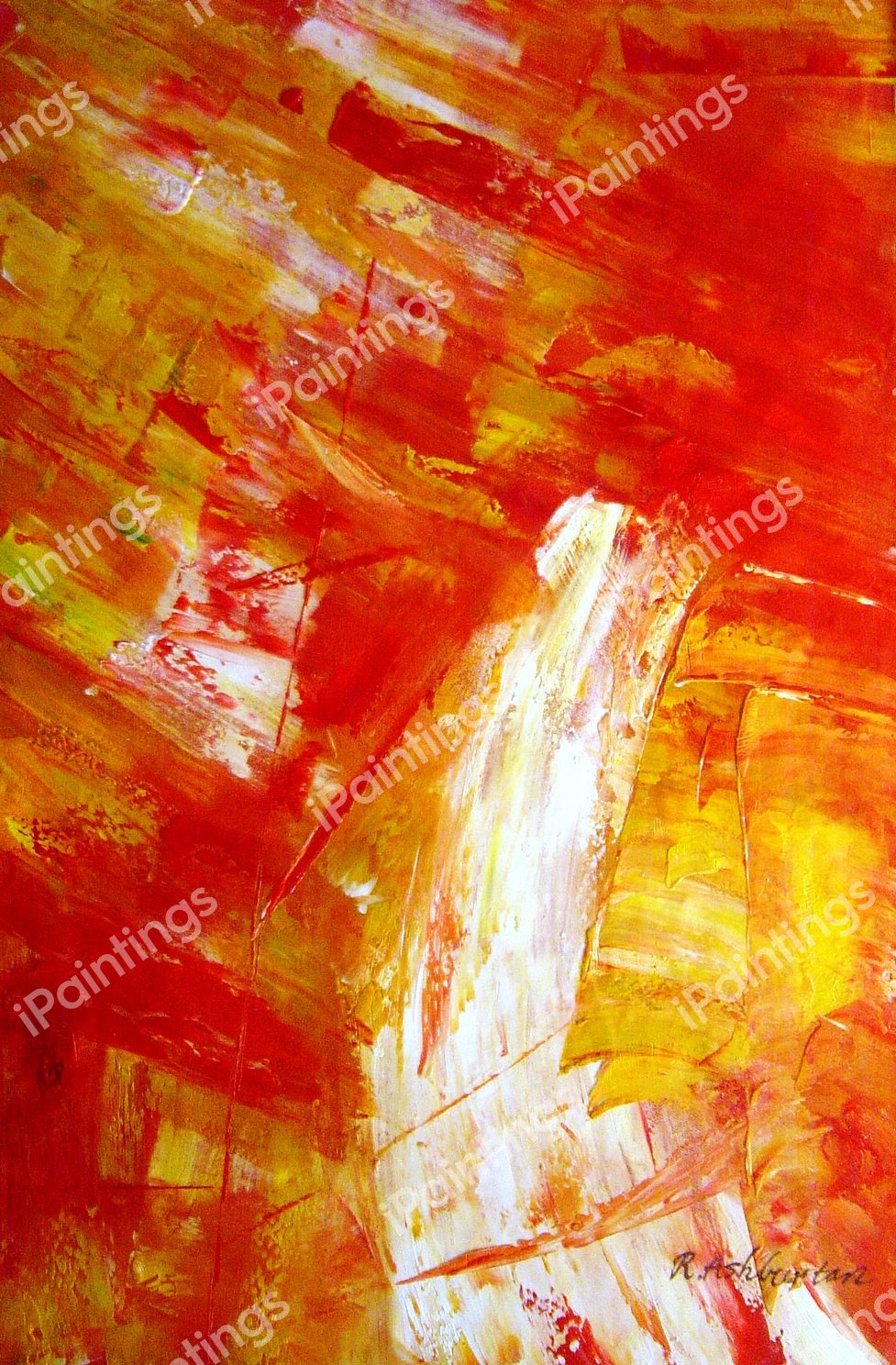 The Free Flowing Abstract. The painting by Our Originals