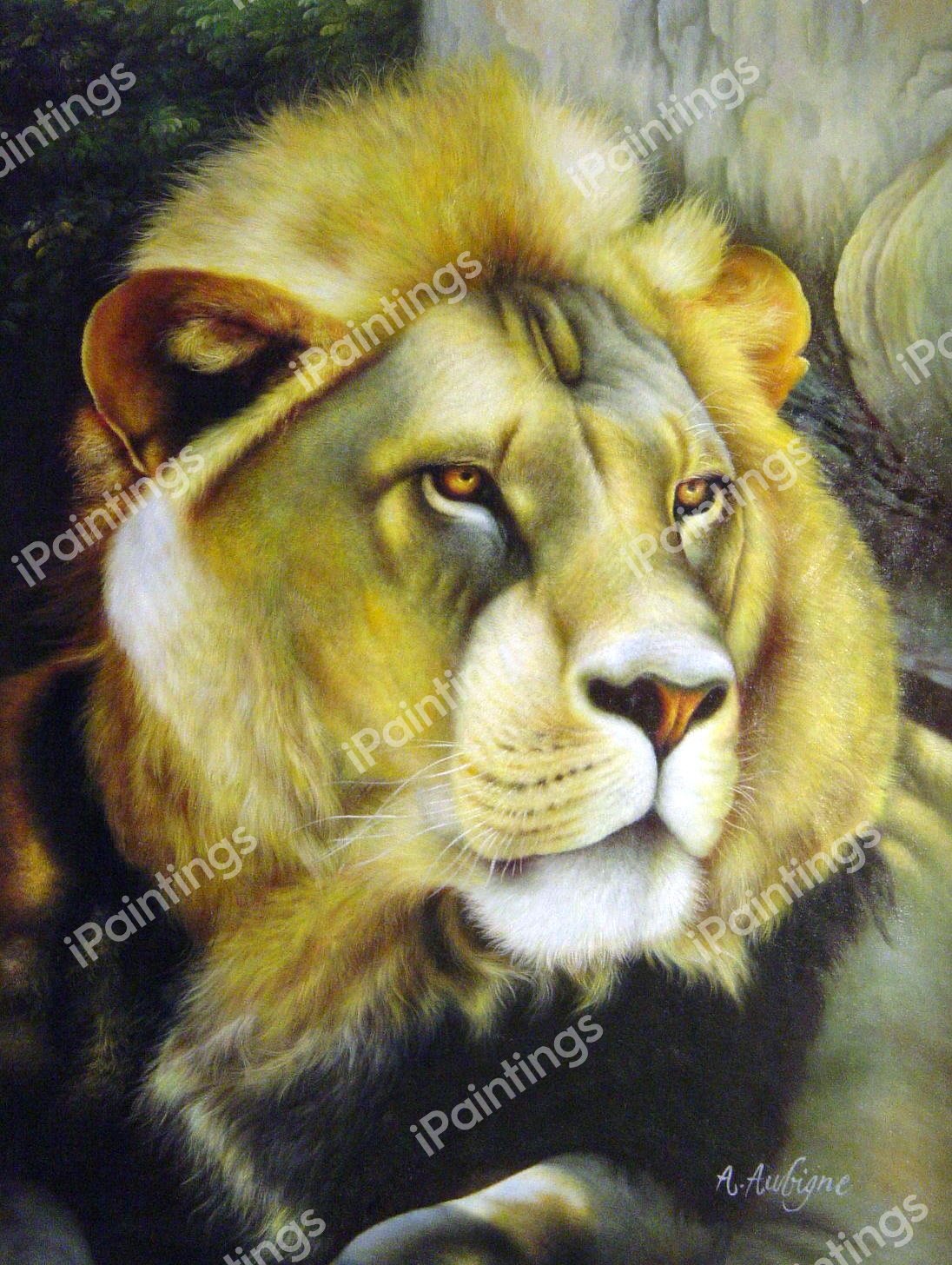 The King Of The Jungle. The painting by Our Originals