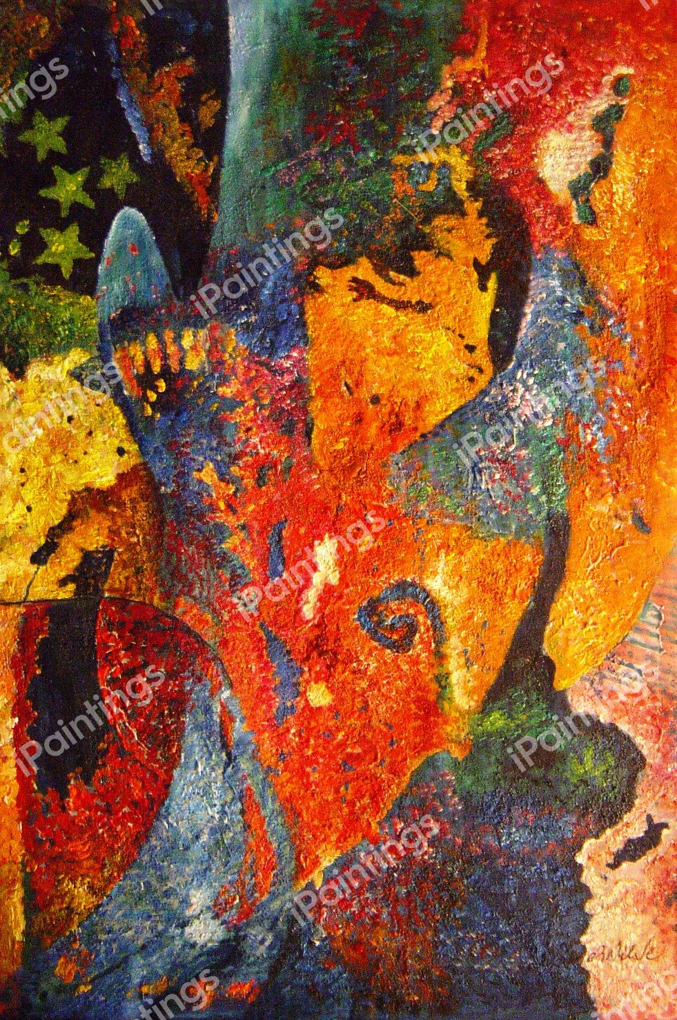 The Stunning Deep Sea Colors. The painting by Our Originals