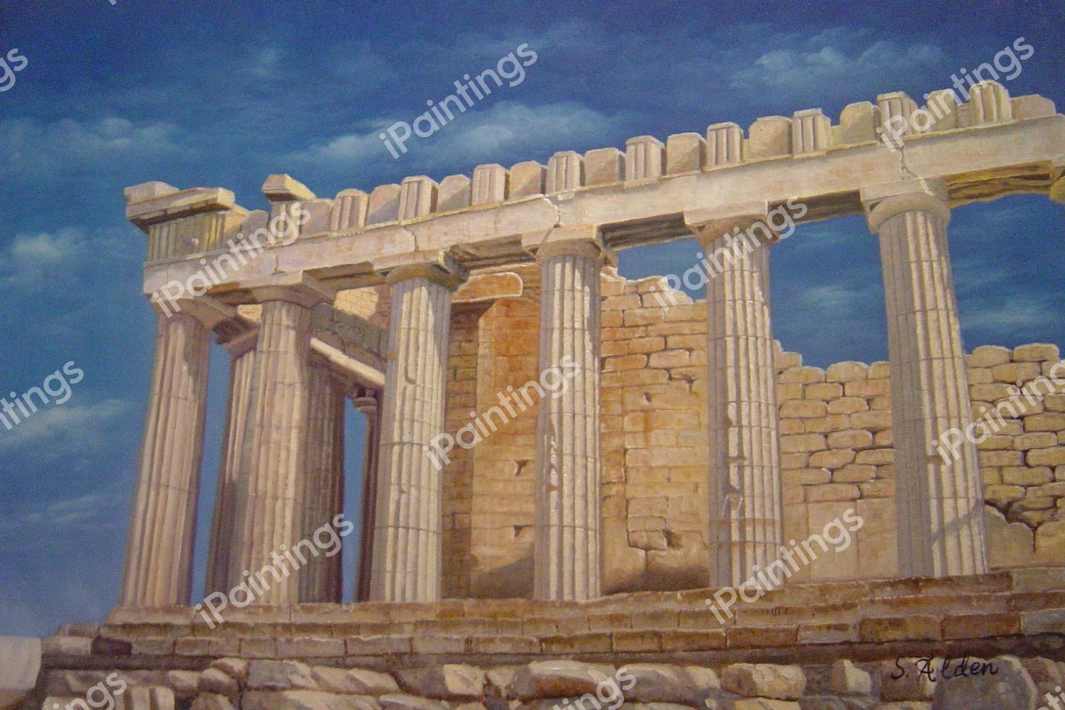 The View Of Ancient Greece. The painting by Our Originals