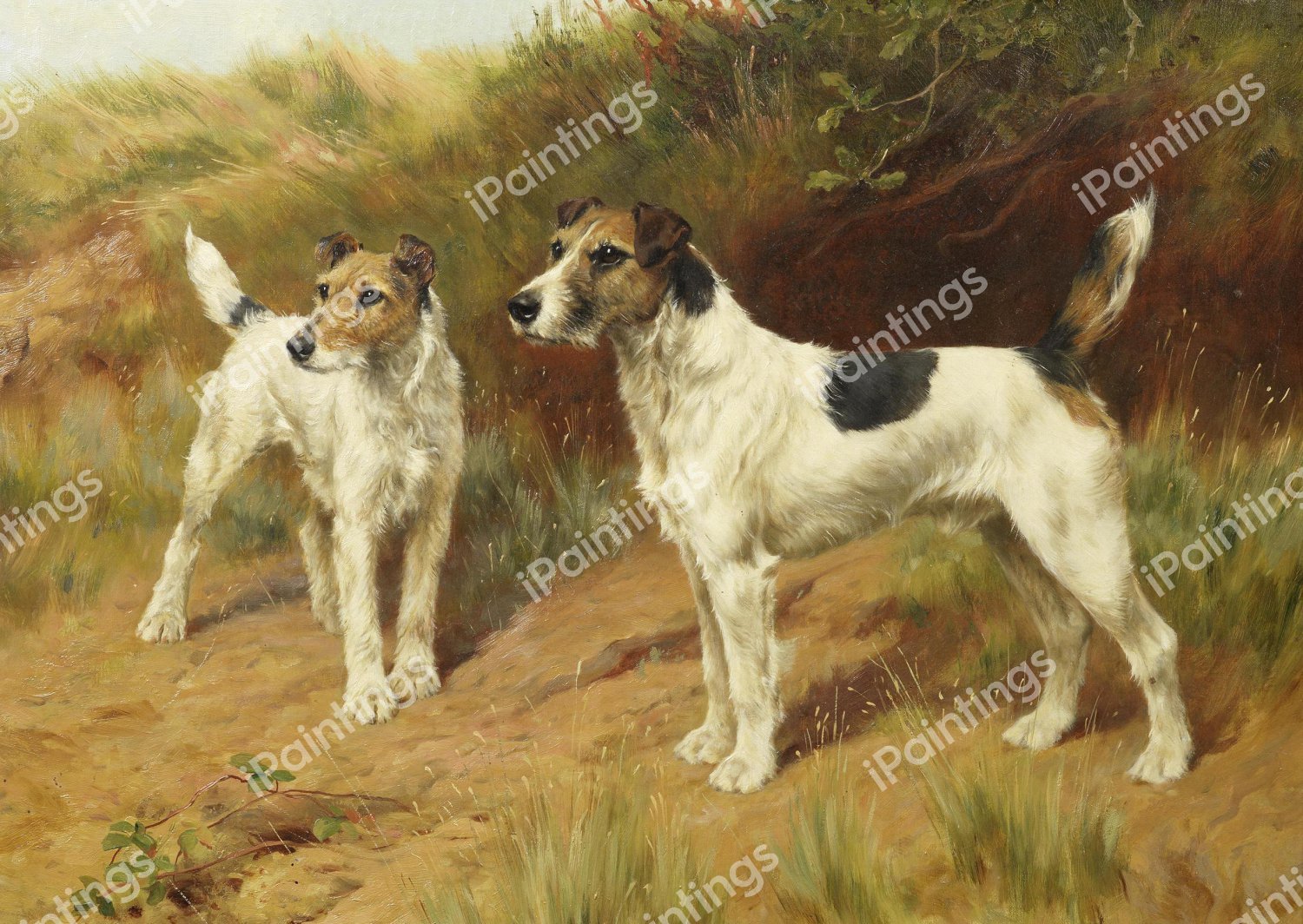 At Their Master's Call. The painting by Thomas Blinks