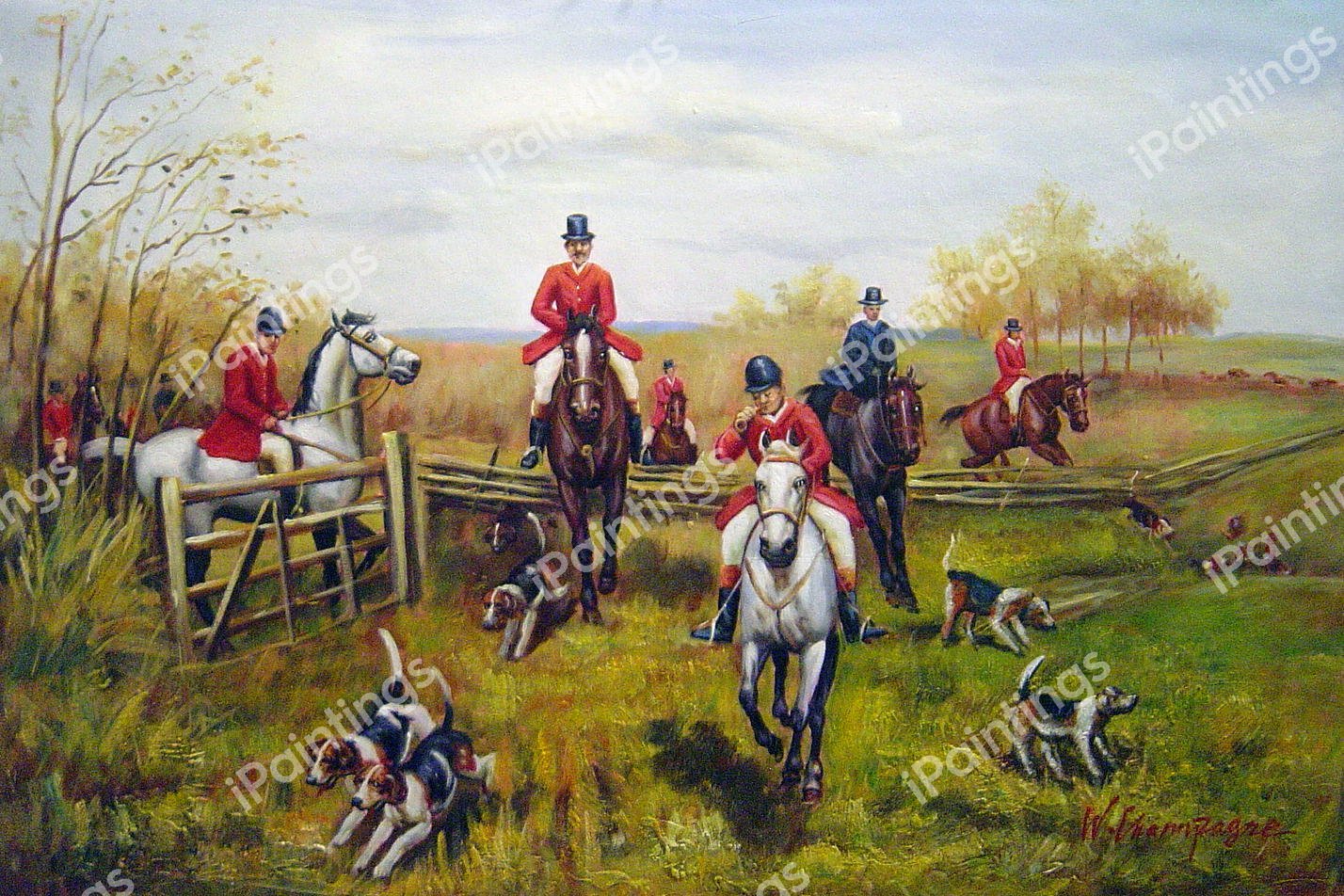 Over The Fence. The painting by Thomas Blinks