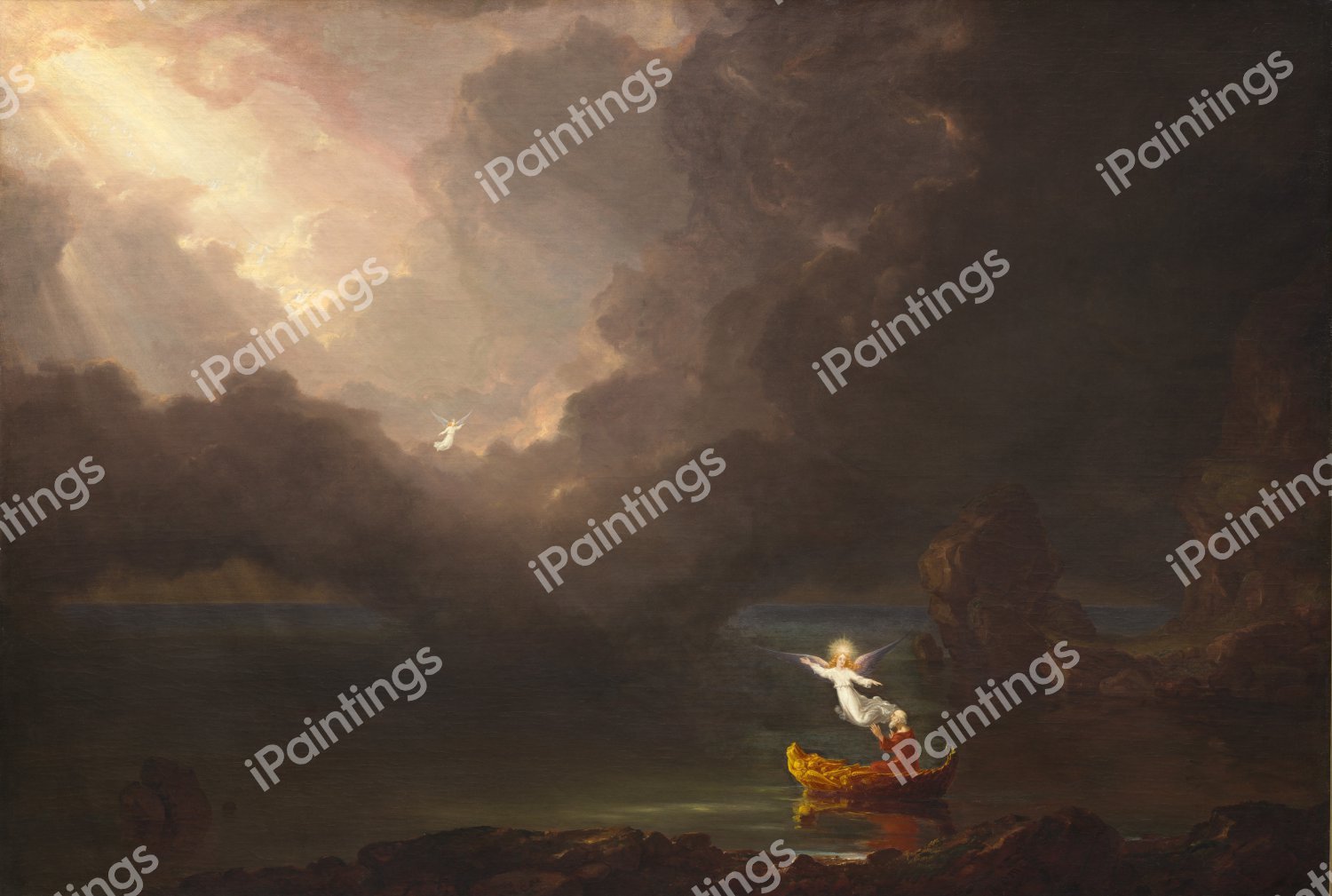 A Voyage of Life - Old Age. The painting by Thomas Cole
