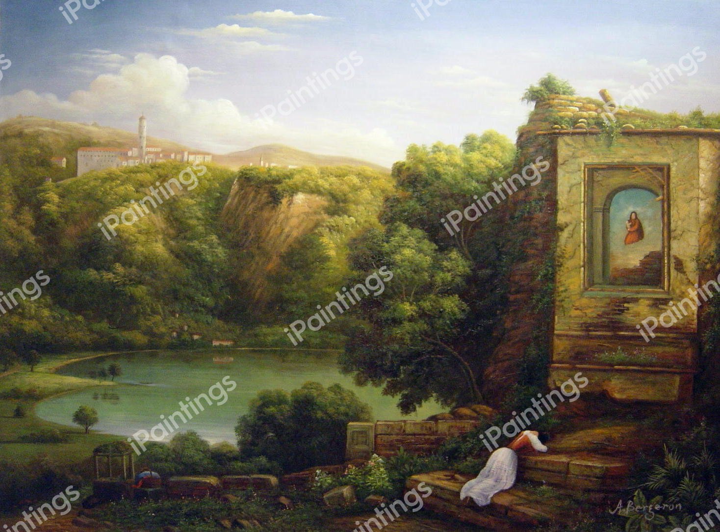 IL Penseroso. The painting by Thomas Cole