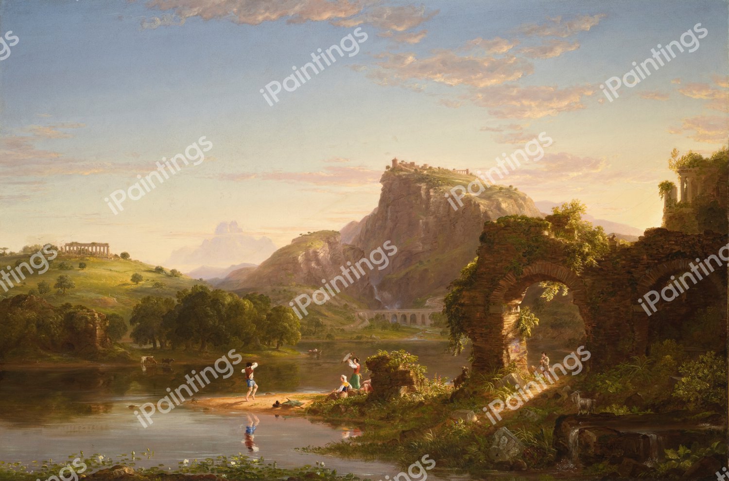 L'Allegro. The painting by Thomas Cole