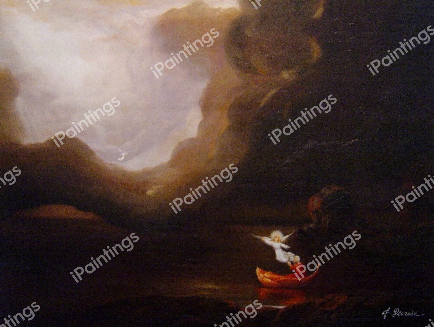 The Voyage of Life - Old Age. The painting by Thomas Cole