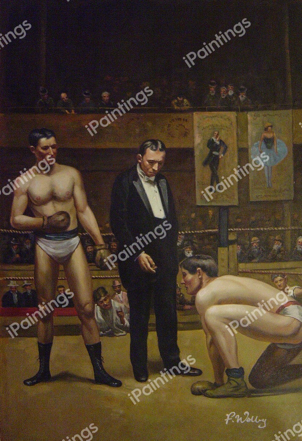 Taking The Count. The painting by Thomas Eakins