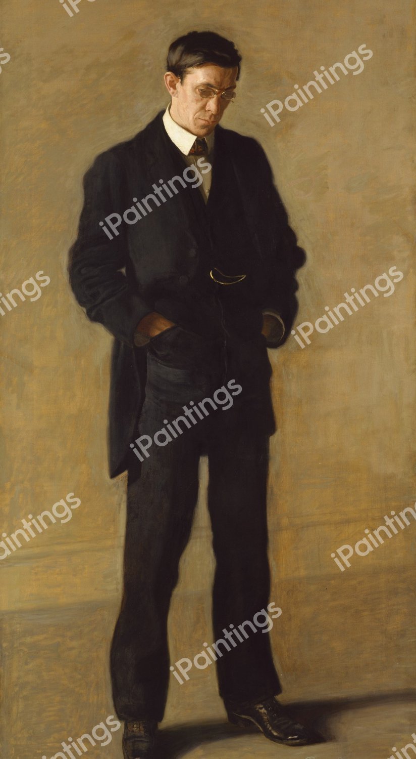 The Thinker: Portrait of Louis N. Kenton. The painting by Thomas Eakins
