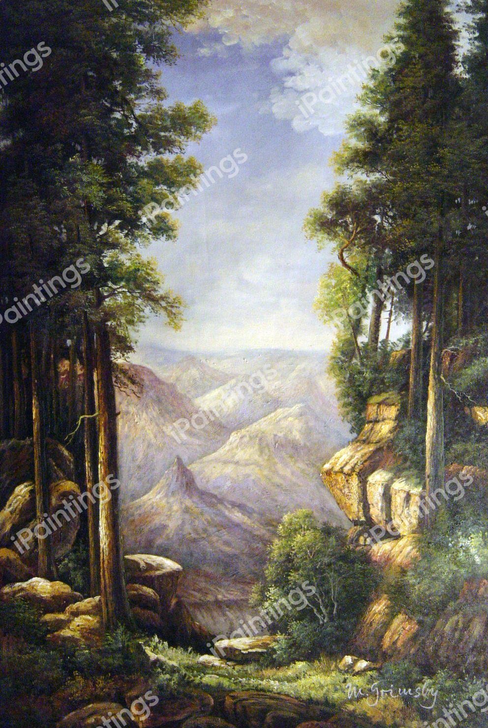 Grand Canyon. The painting by Thomas Moran