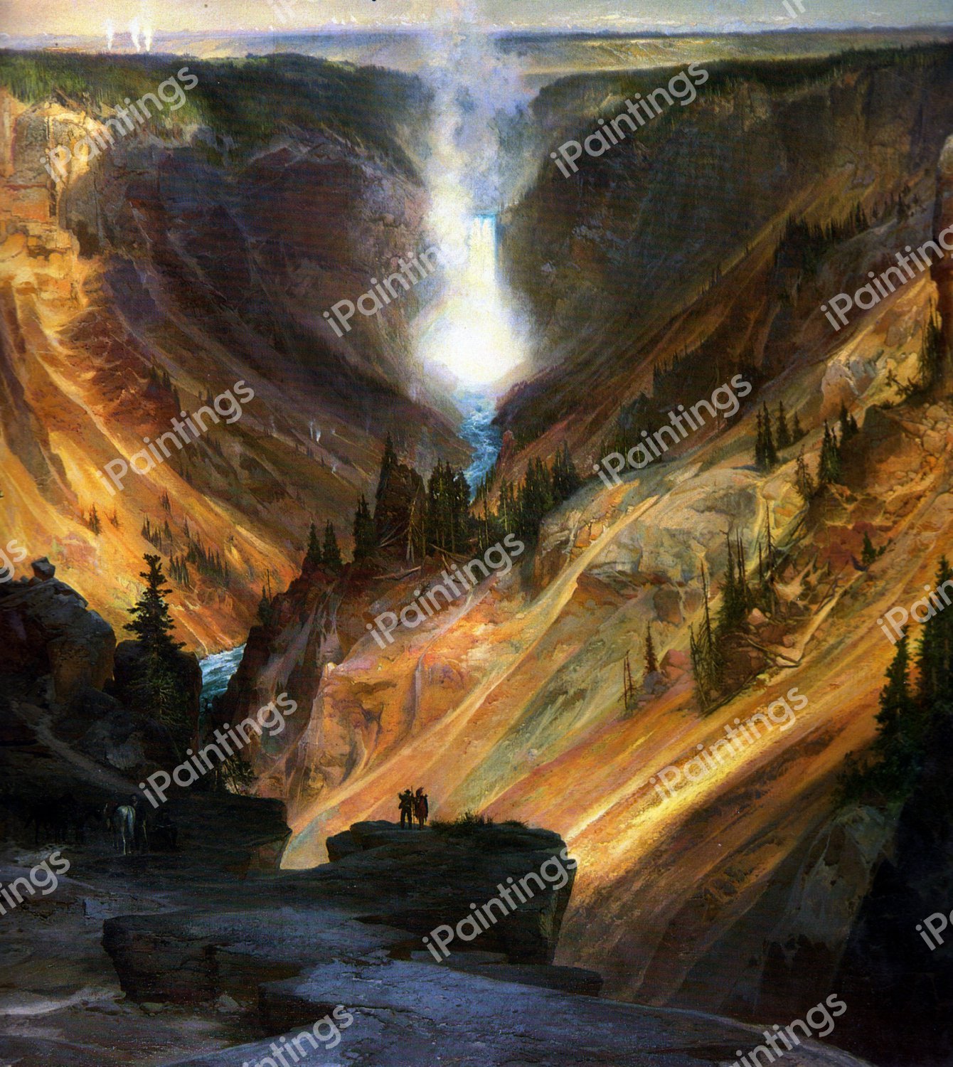 Green River Wyoming. The painting by Thomas Moran