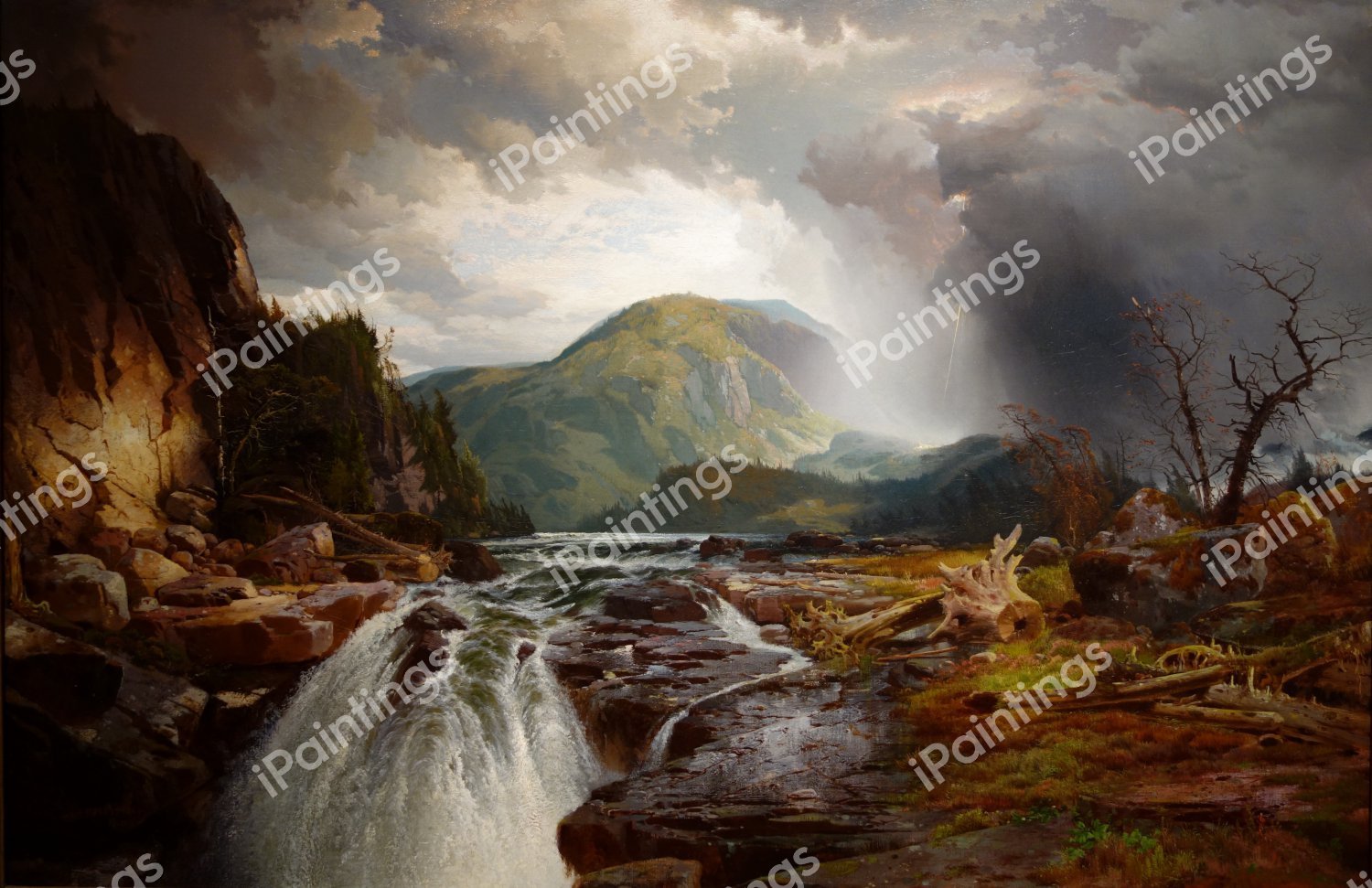 The Wilds of Lake Superior. The painting by Thomas Moran