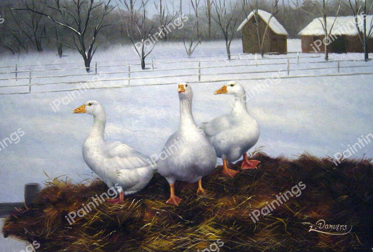 Three Is A Crowd. The painting by Our Originals