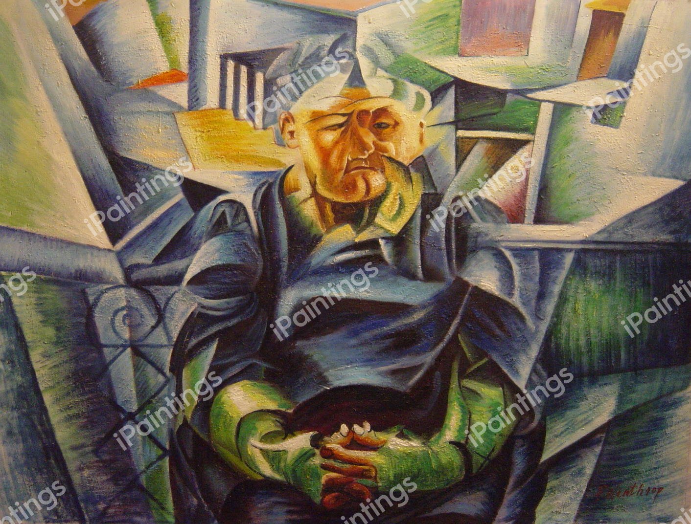 Horizontal Volumes. The painting by Umberto Boccioni