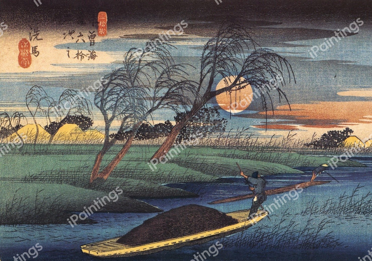 Bokashi. The painting by Utagawa Hiroshige