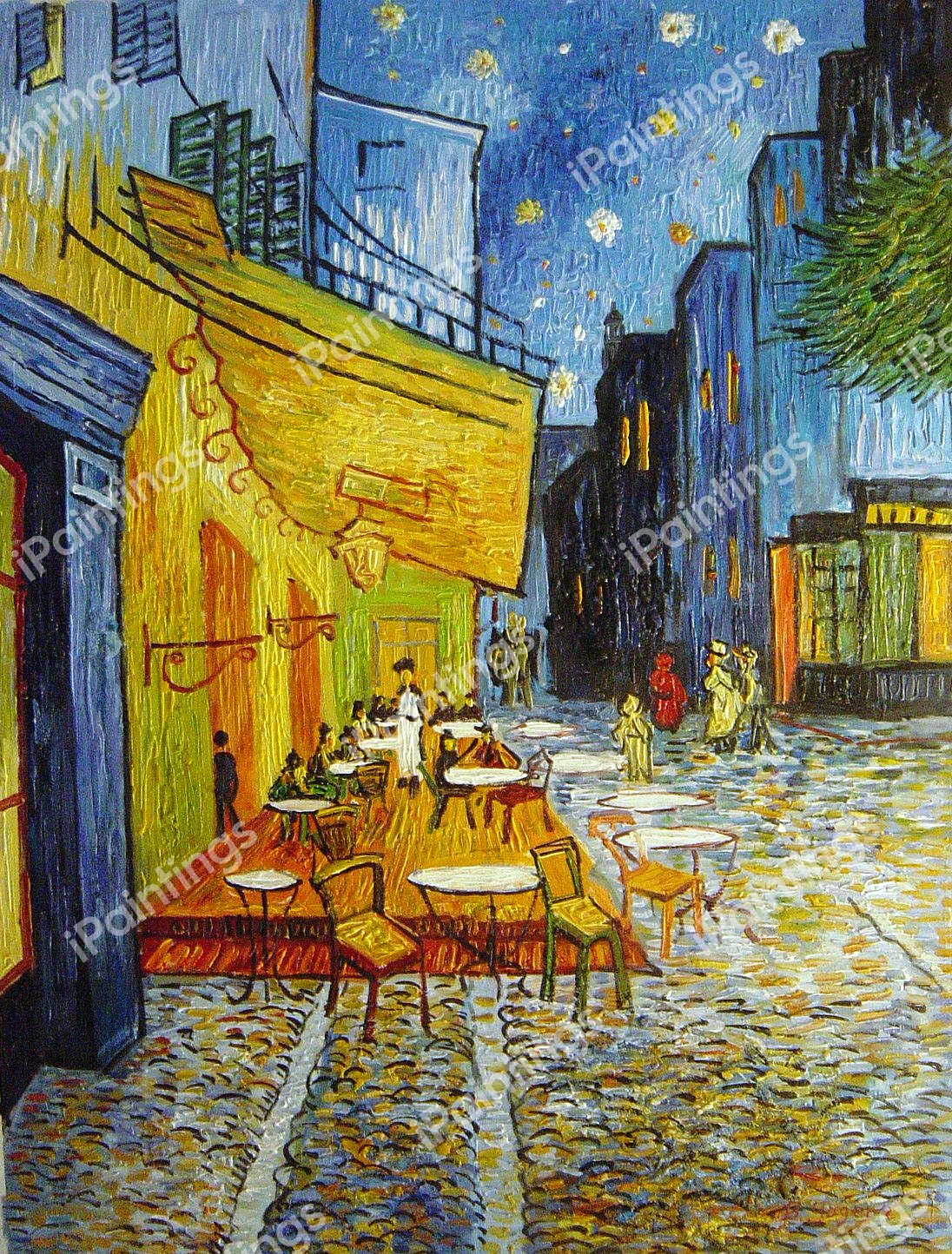 Cafe Terrace At Night. The painting by Vincent Van Gogh