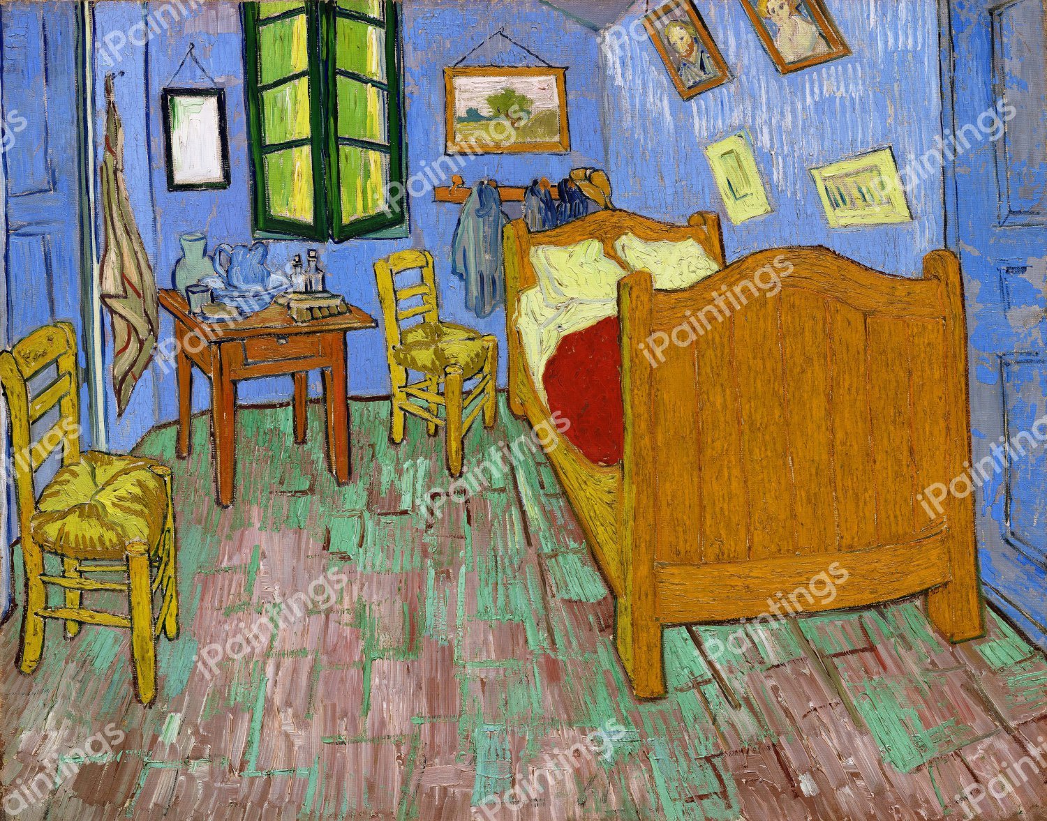 Bedroom in Arles. The painting by Vincent Van Gogh
