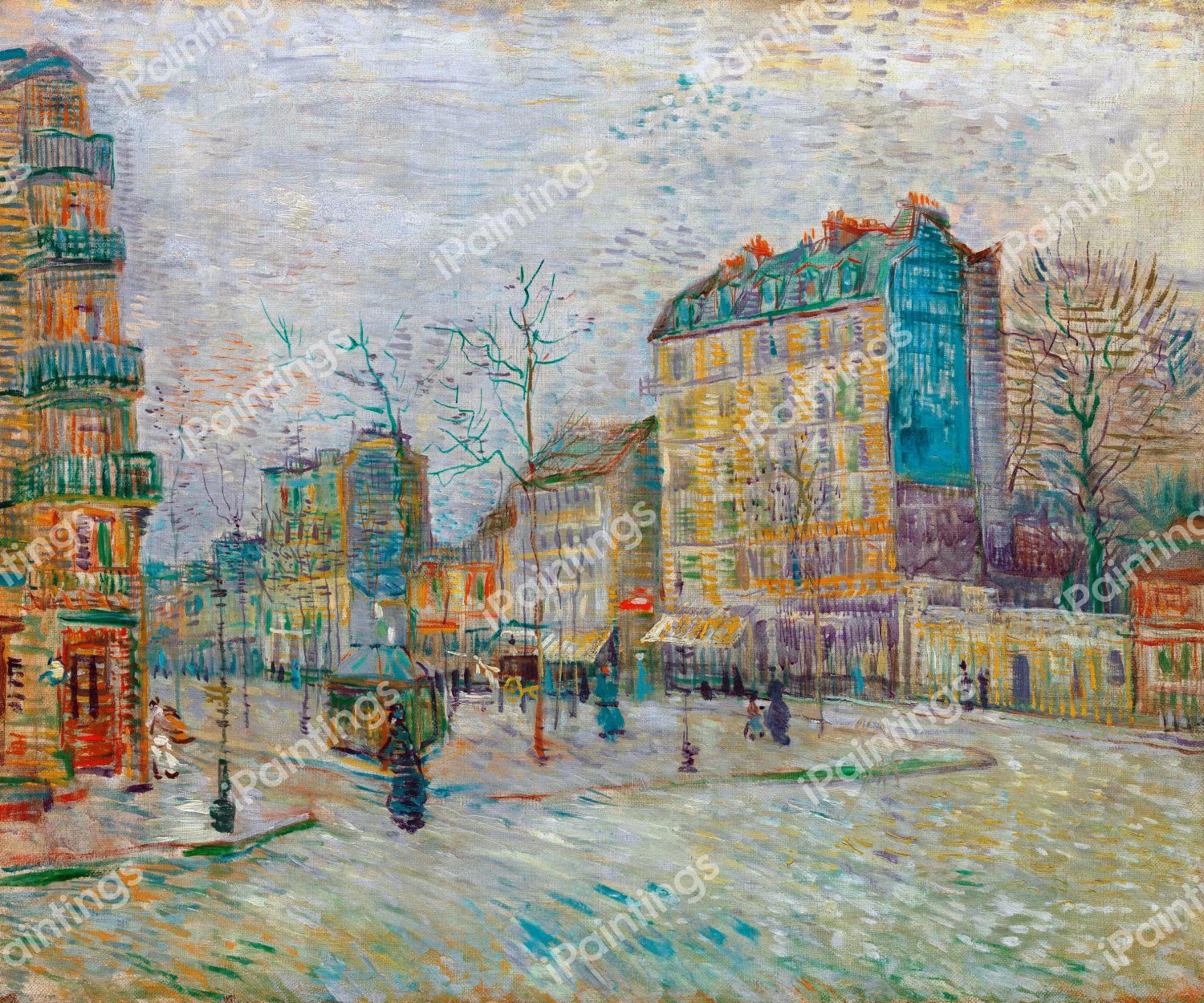 Boulevard de Clichy. The painting by Vincent Van Gogh