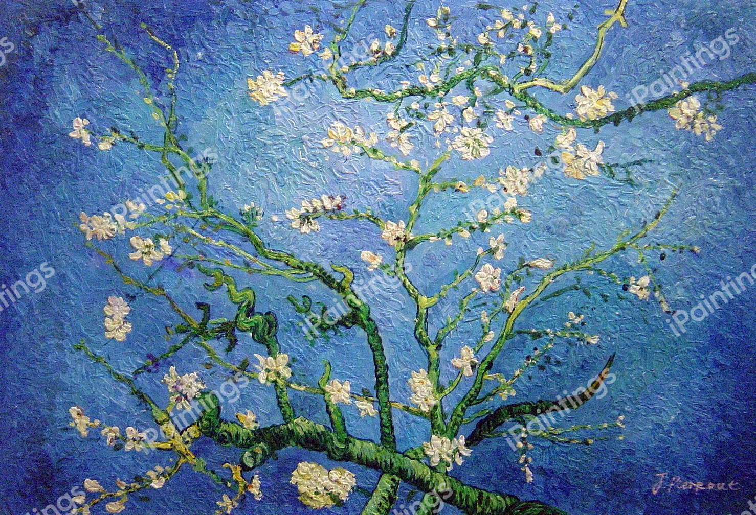 Branches With Almond Blossom. The painting by Vincent Van Gogh