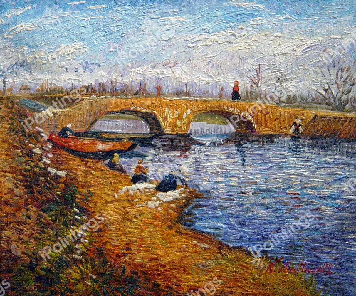 Bridge Near Arles. The painting by Vincent Van Gogh