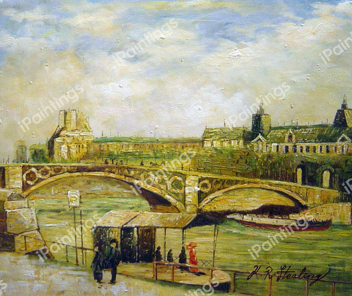 Bridge Of Carrousel In Louvre. The painting by Vincent Van Gogh