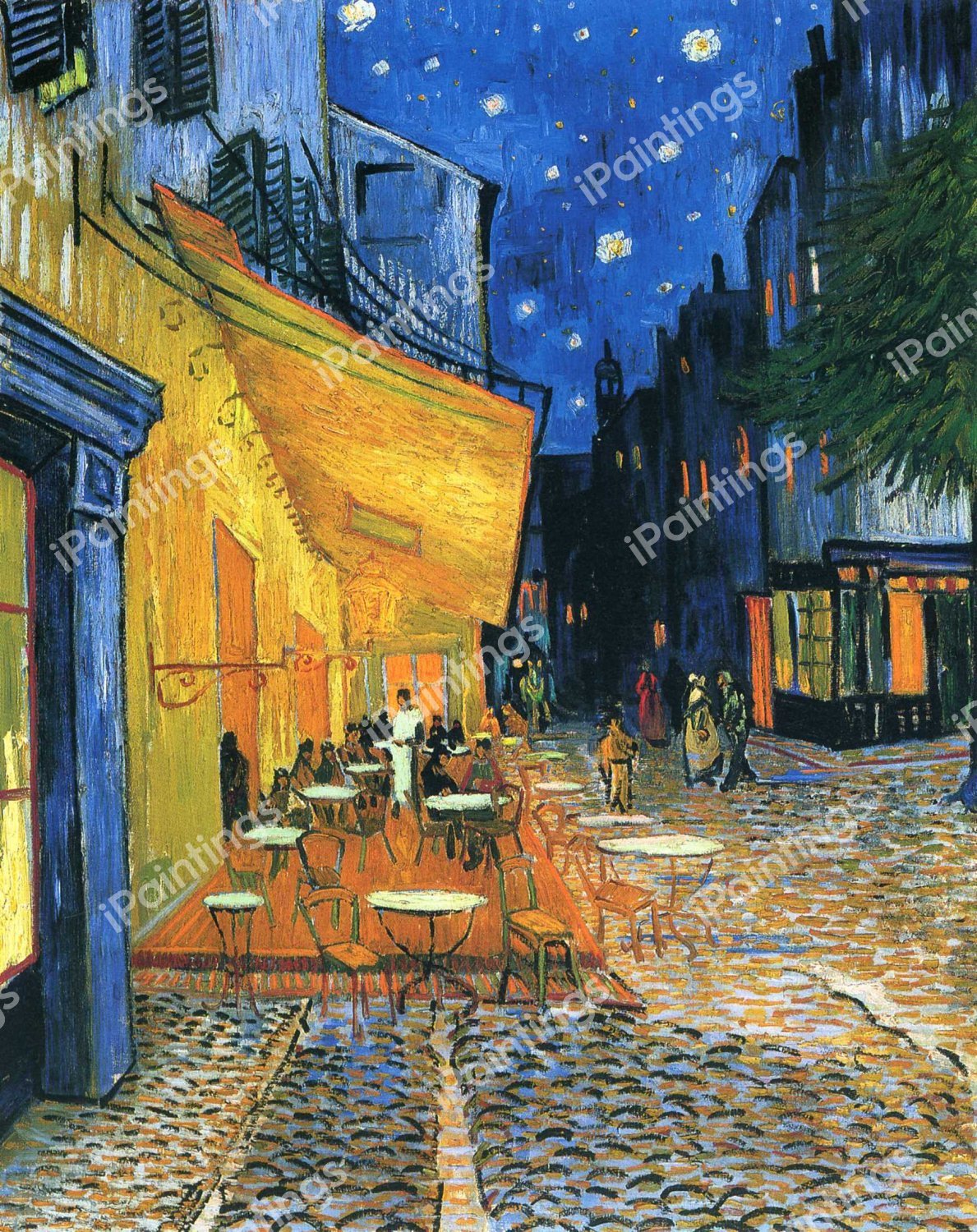 A Cafe Terrace on the Place du Forum. The painting by Vincent Van Gogh