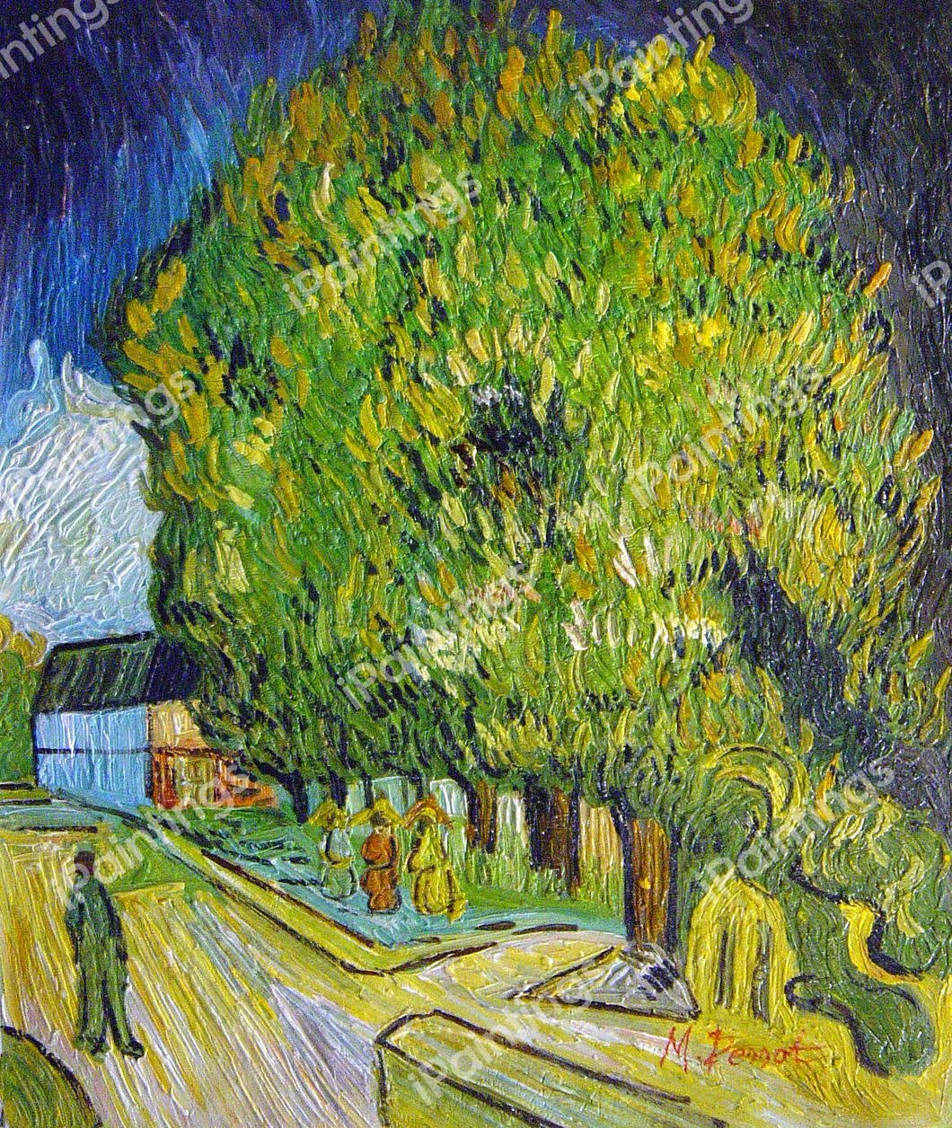 Chestnut Tree. The painting by Vincent Van Gogh