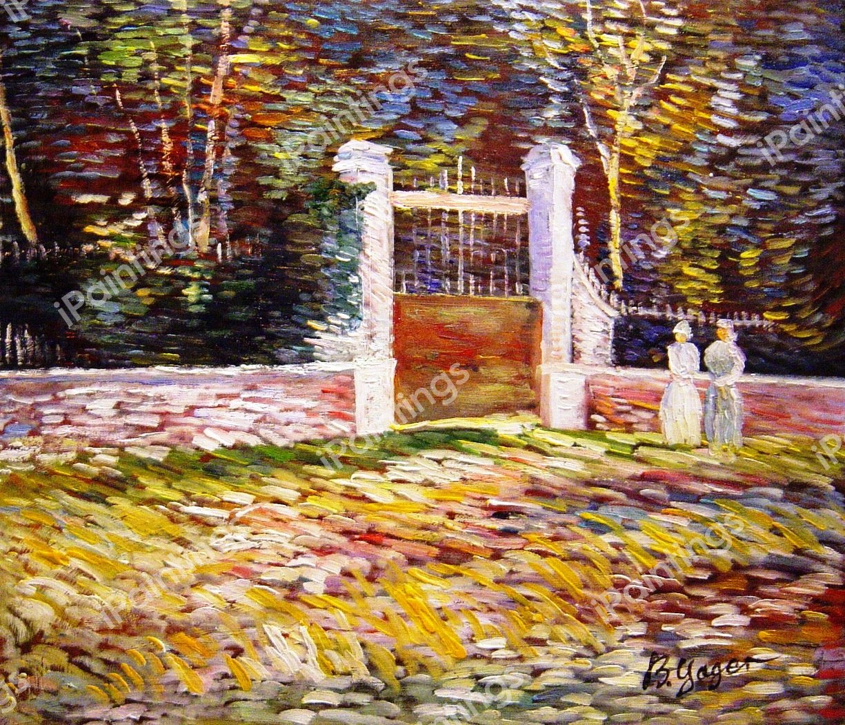 Entrance To The Voyer-D&#39Argenson Park At Asnieres. The painting by Vincent Van Gogh
