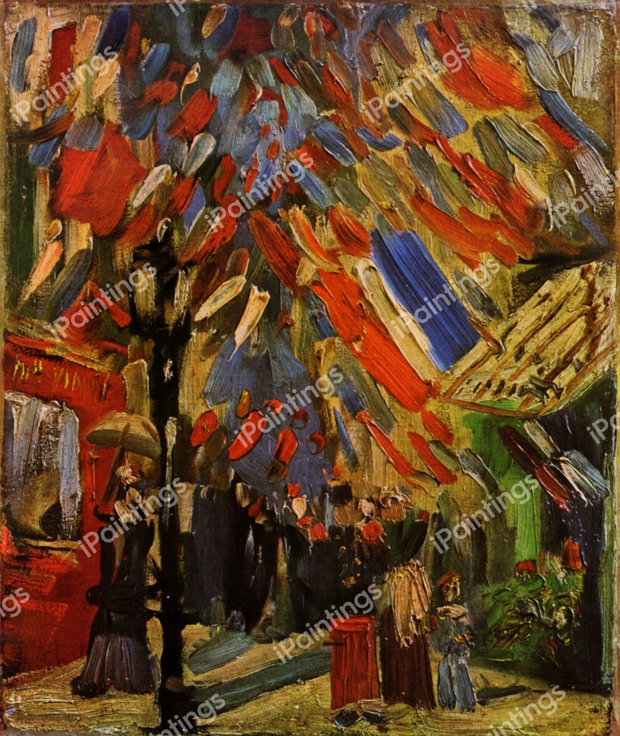 At the Fourteenth of July Celebration in Paris. The painting by Vincent Van Gogh