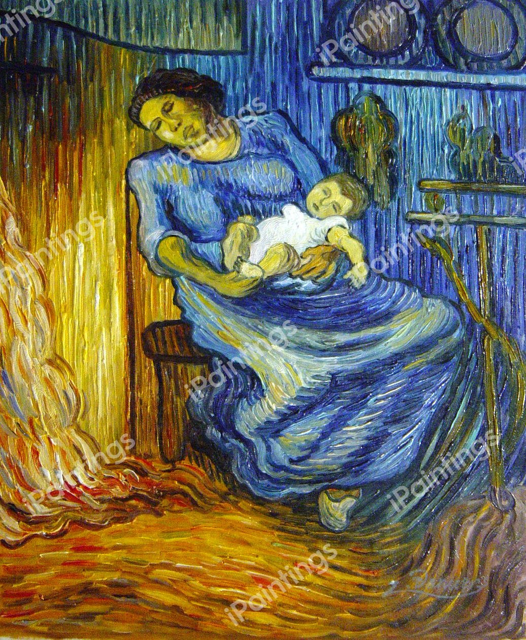 Her Husband Is Out To Sea. The painting by Vincent Van Gogh