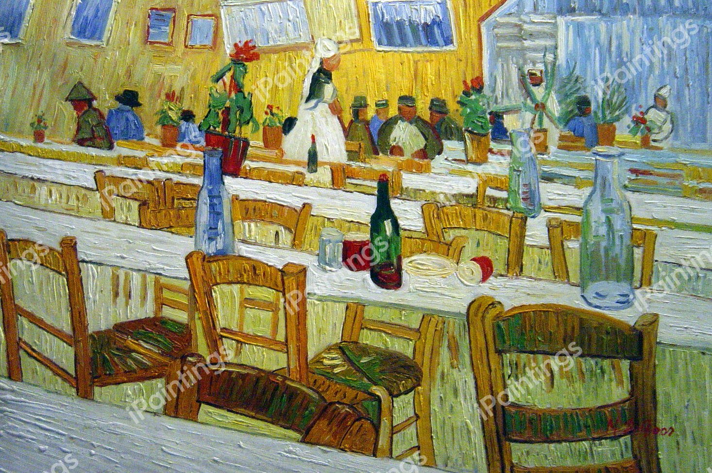 Interior Of A Restaurant. The painting by Vincent Van Gogh