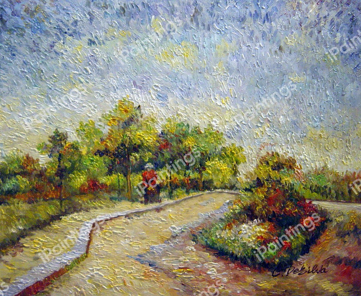 Lane In Voyer d&#39Argenson Park At Asnieres. The painting by Vincent Van Gogh