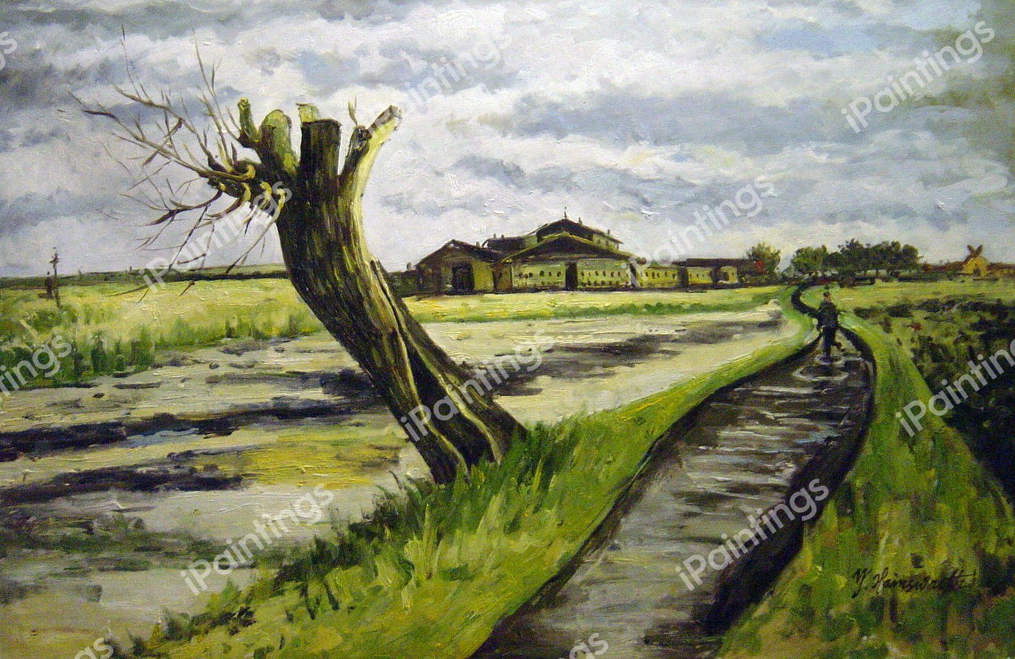 Pollard Willow. The painting by Vincent Van Gogh
