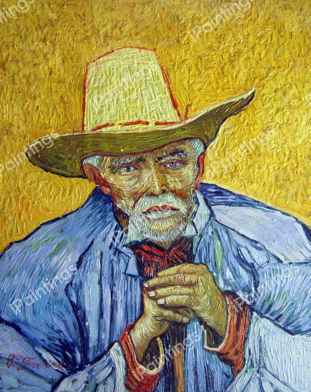Portrait Of An Old Peasant. The painting by Vincent Van Gogh