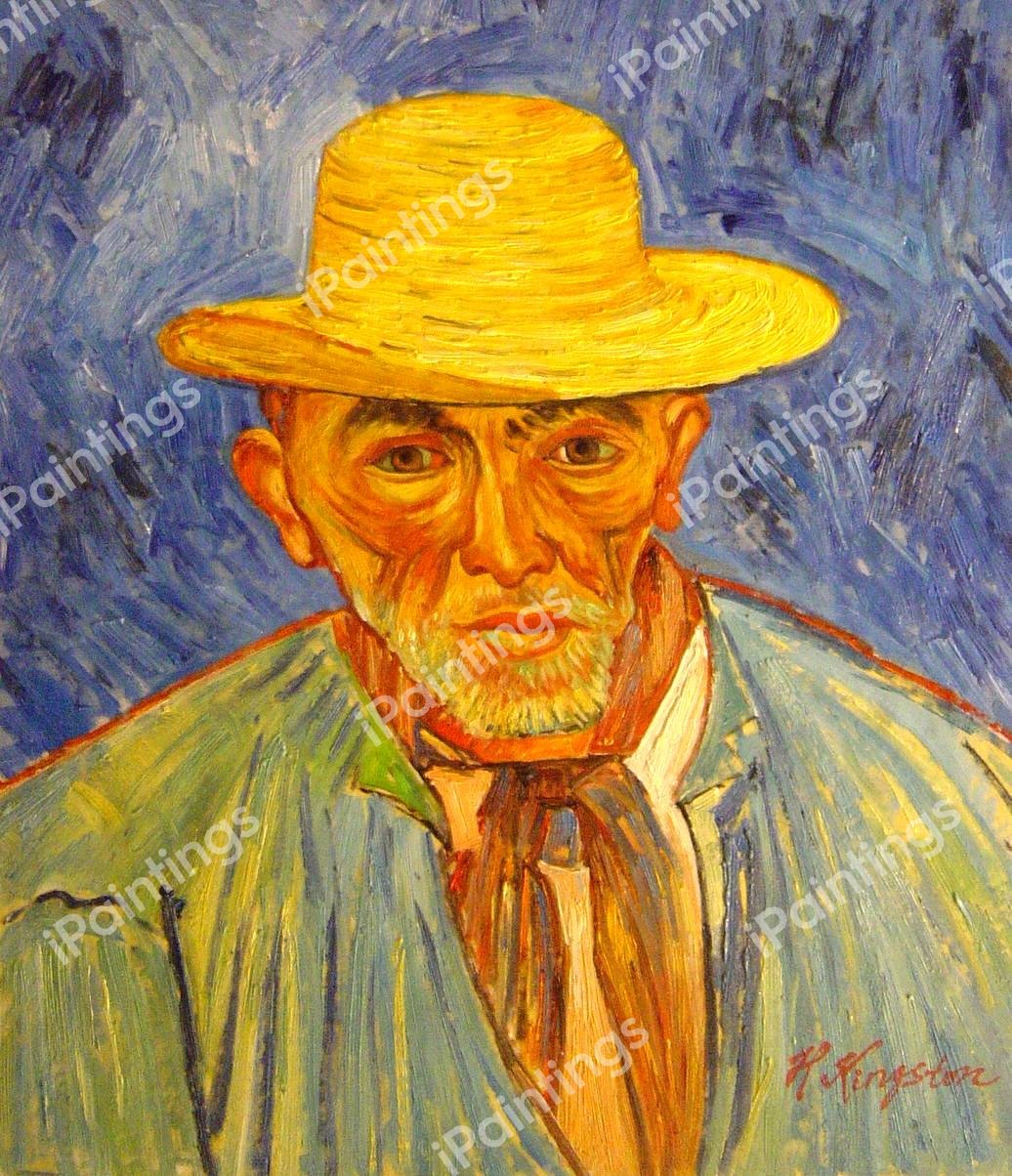 Portrait Of Patience Escalier, Shepherd In Provence. The painting by Vincent Van Gogh