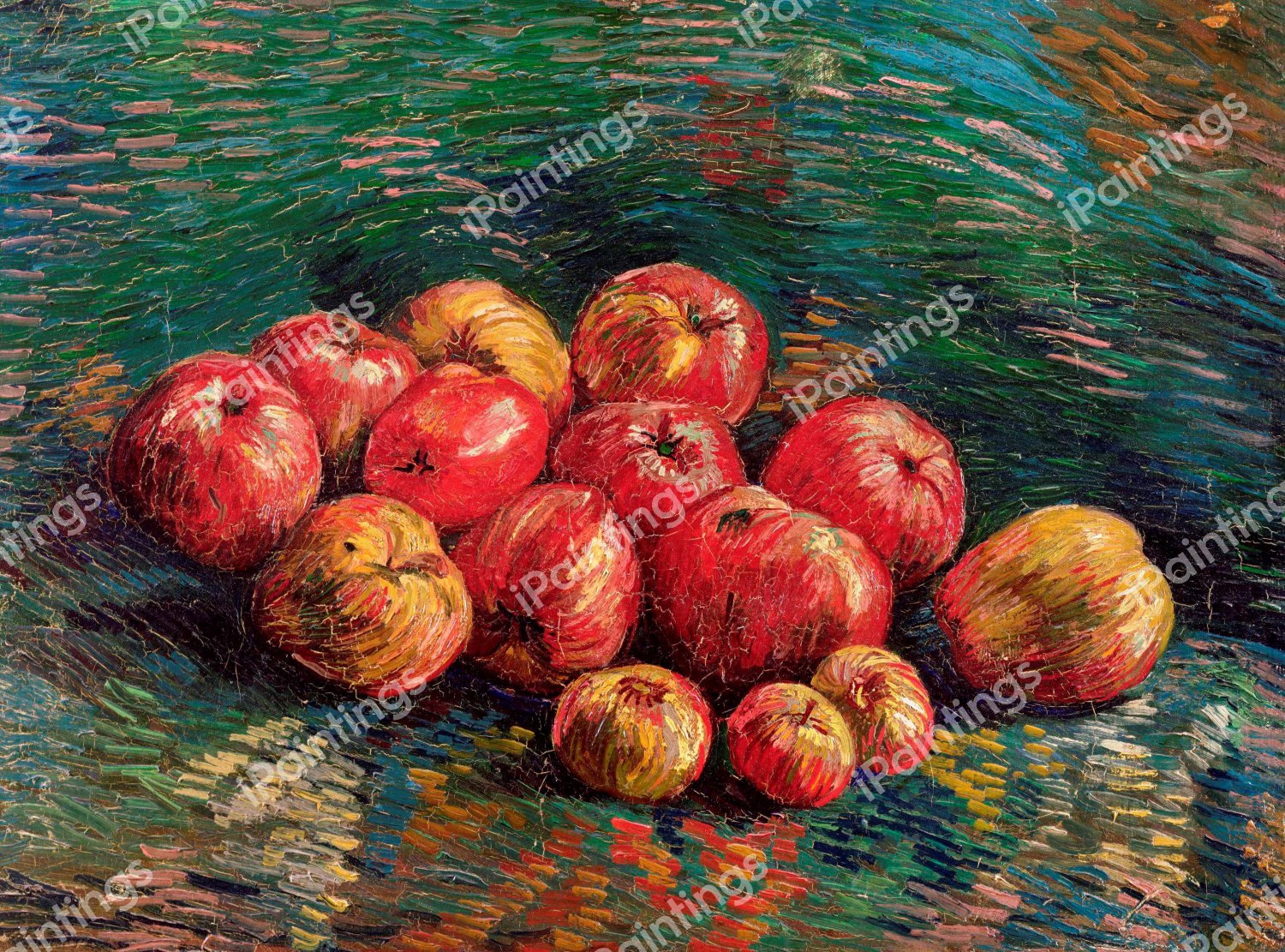 Still Life of Apples. The painting by Vincent Van Gogh