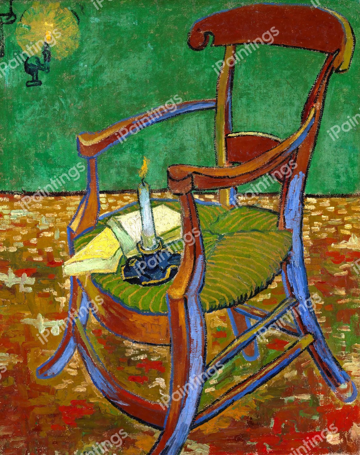 Still Life with Gauguin's Chair. The painting by Vincent Van Gogh