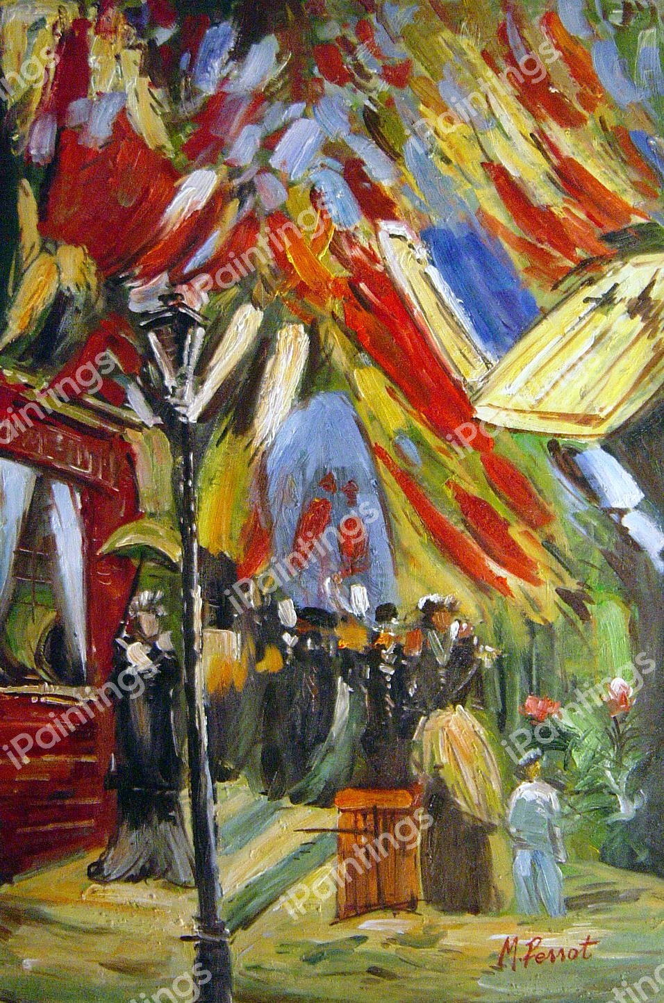 The 14th Of July In Paris. The painting by Vincent Van Gogh